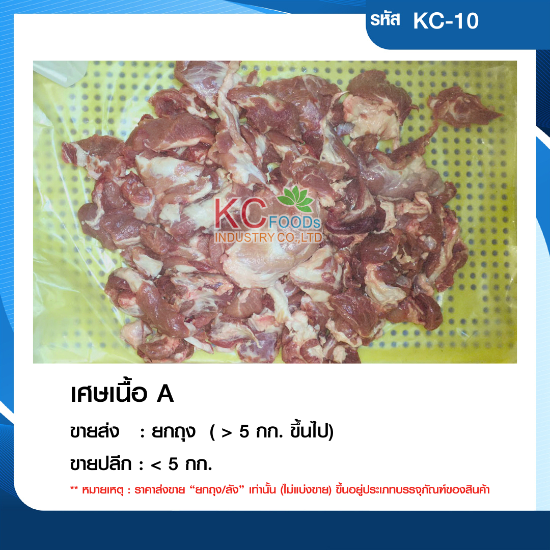 เศษเนื้อ(ชิ้นเนื้อหมูบด)